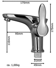 Moderno Design Bagno Lavabo Rubinetto Miscelatore Monocomando Cromo Sanlingo
