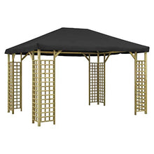Goliraya Gazebo da Giardino Gazebo 4x3 m/3x3m Struttura in Legno Impermeabile Protezione UV Tenda Giardino Sagre Eventi Mercati Esterno Disponibile in Tanti Colori Diversi
