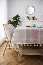 Wandskllss Tovaglia Pizzo di Cotone Tovaglie Nappe, Tovaglie Impermeabili Muffa, Tovaglie for Banchetti (Color : Pink Stripes, Size : 140x250)