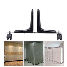 BIN Partizione della Clip dello Schermo Lega di Alluminio Partition Table Staffa separatore Consiglio Morsetto per Office Librarie Desktop Privacy del Pannello divisorio Staffa,Nero
