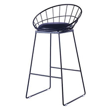 LAMXF Sgabelli da Bar Moderni in Metallo, sgabelli da Pub da Cucina, sgabelli da Bar, Sedile in Pelle PU, Altezza Seduta 65 cm, Max. Caricare 200 kg