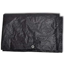 Lechnical Pratico Set di 2 Fodere per mobili da Giardino, Fodera per mobili da Giardino in polietilene Nero, Set 2 Pezzi 135 x 135 x 90 cm (Lunghezza x Larghezza x Altezza) -con 8 Fori