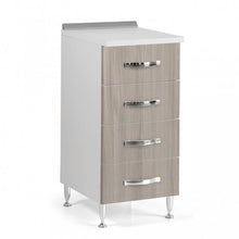 WEBMARKETPOINT Cassettiera per cucina 4 cassetti in legno nobilitato Olmo cm H 85x50x40
