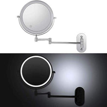 BJH Specchio per Il Trucco con ingrandimento 10X, 8 Pollici, Luce Regolabile con Pulsante a sfioramento, per Camera da Letto, Bagno dell'hotel