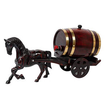 Clubhouse Display Botti Di Vino Decorative Botte di Rovere Da 5 Litri, Modello Personalizzato di Auto Trainata Da Cavalli, Decorazioni per La Casa In Legno Massello, Decorazioni per Matrimoni per Cons