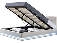 Habitat et Jardin Letto LED con Contenitore Anastasia - 160 x 200 cm - Bianco