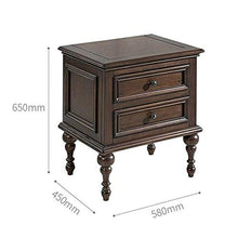 XUSHEN-HU Legno Solido Comodino Camera da Retro Low Comodino Piccolo Governo di immagazzinaggio cassetto Mobile ad Angolo (Colore: Brown, Dimensione: 58x45x65cm)