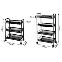 &ripiano di stoccaggio Scaffalature Unità Semplice Casa Cucina Camera da letto Carrello multistrato Bagno Sala da pranzo Scaffale bianco Scaffale di finitura (Color : 4 layer)