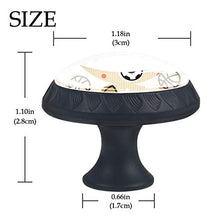 Set di 4 maniglie rotonde per armadio da cucina, credenza, cassettiera, cassettiera, con viti, per cucina, comò, armadietto, bagno, armadio, pallacanestro e calcio