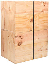 Mabouteille – Scaffale in legno formato cassa di vino – stoccaggio e decorazione (equivalenti a 12 bottiglie) – Set di 4