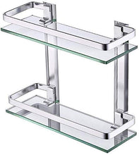Zixin Bagno Scaffale 2 Supporto for Parete a Muro di Livello Soffione a Parete Acquazzone Caddy Basket Basket in Acciaio Inox RUSCINE Finitura PARAGGIATA / 13,8 Pollici