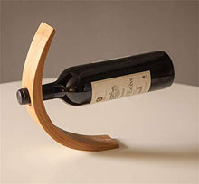 COLiJOL Portabottiglie per Vino a Bottiglia Singola Portabottiglie per Vino con Bilanciamento Espositore da Banco Espositore in Bambù