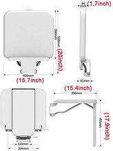 Sedia da doccia con porta invisibile Sgabello pieghevole Pieghevole Sgabello Doccia a muro Sedile ABS Materiale antiscivolo Portico Sgabello Sgabello Isolamento Performance Scarpa Cambio sgabello 39x4