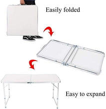 CASTOR Tavolo da Picnic all'aperto Pieghevole Picnic Table Heavy Duty Rettangolo Camping Tavolo da Campeggio Protable Garden Garden Picnic Table Buffet Market Garden Market Party BBQ Party Table