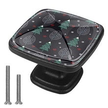 Christmas tree snowflakes berries Pomelli per Porta Set di 4 Pomelli per Mobili Manopole per Cassetti Cucina Armadio Vetro