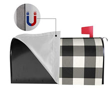 Copertura magnetica per cassetta delle lettere in bianco e nero con design unico, per decorazione da giardino, dimensioni standard 51 x 45 cm
