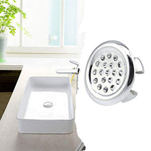 Dynamovolition Galvanotecnica Design in plastica Lavabo per lavabo Anello di sfioro Inserto Rotondo da Sei Piedi Tappo con Foro Cromato