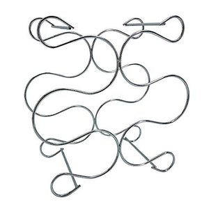 BuyStar PORTABOTTIGLIE Design, Porta Bottiglie in Metallo Argento Cromo, Design Moderno,Moderna cantinetta esporitore per 6 bottiblie di Vino, Acqua, liquore