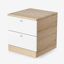 Comodino For la casa Accessori Camera Grana del legno Comodino con 2 cassetti da letto comodino Comodino accento mobili End Table del torace Può essere posizionato sullo studio, camera da let