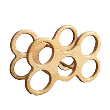 BENOHAOH Ornamenti in Legno Creativo e Vino Ornamenti, Creative Home Soggiorno del Vino Espositore per Vino, scaffale per Vino Semplice (Size : 34 * 21 * 16.5)