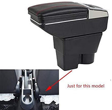 LANCHUN Armrest for S Koda Rapid 2013-2018 Braccioli Box Auto Centro Centro STOCCAGGIO del Braccio Bracciolo con Funzione di Ricarica 7 Porte USB Luce a LED Integrata (Color : Grey)