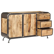 vidaXL Credenza Vintage Armadietto Madia Arredo Casa Cassettiera Dispensa Vetrina Arredo Soggiorno Armadio Arredamento Legno Massello di Mango