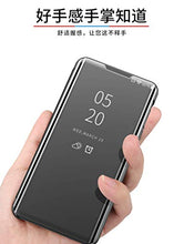 Nadoli Custodia per Samsung Galaxy A52,Chiaro Specchio Stand Protezione Libro Portafoglio Cover Custodia in Pelle Difficile PC Copertura,Argento