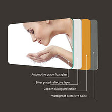 Mirror_60 * 80cm Specchio Bagno a Prova di Esplosione + Specchio di Luce a LED + Smart Audio Bluetooth + Frameless Specchio Anti-Nebbia Bagno + Multi-Funzione