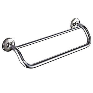NHLBD Mensola da Bagno, mensola portaoggetti - Bagno Rack Corso igienici Chrome Compact Shelf Rettangolare for Attrezzature da Cucina con Portasciugamano (54.5x13.5cm) partizione Bagno