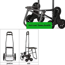 MXZBHCarrello Pieghevole, Scale per Arrampicata Facili Carrello Pieghevole per Paraurti con Ruote in PU con Sedile Carrello in Tessuto Oxford Grande capacità 40L