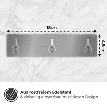 Thingles® | Ganci Adesivi Ganci Portasciugamani in Acciaio Inox Gancio Appendiabiti da Parete Autoadesivo Gancio per Cucina e Bagno (Guida gancio a parete á 3)