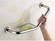 Maniglioni da Bagno Bagno corrimano in Acciaio Inox di Sicurezza Maniglia Bagno con Scavato Storage Box Accessori da Bagno