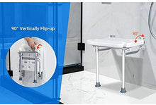 Sgabello Doccia Pieghevole doccia Sedile for doccia sgabello pieghevole Bagno Sedile a muro da bagno Sgabello antiscivolo fori Piedi di drenaggio della testa di acquazzone Slot for anziani anziani con