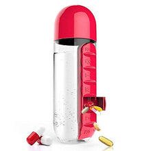 SANGAITIANFU - Kit 2 in 1 porta pillole con 7 scomparti, per esterni, portatile, una settimana
