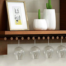 Jiji Portabottiglie per Vino Parete Wine Rack Organizer, Bottle Holder Glass Bar Accessori Scaffalature for 11 Bottiglie di Vino di immagazzinaggio mensola di Esposizione Scaffale per Vino