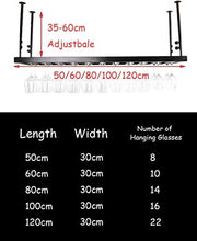 Dongyd Wine Rack Loft Mensola Metallo Ferro Rack Soffitto Bagagli Wine Rack Hanging Vetri Della Bottiglia E Il Supporto Della Struttura Calici Di Vino Calici Cremagliera Del Supporto