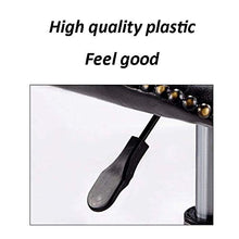 SXRDZ Inclinazione Saddle Sgabello con rotelle, Lab Sgabello con PU Grigio Sedile pelle sintetica, Altezza regolabile 45-55 cm, peso 160 Kg supportati, regolabile in altezza Sgabello girevole for salo