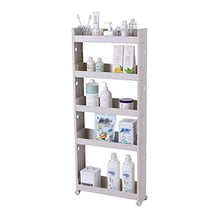 YIN YIN Carrello per Ripiani Carrello con ripiano, ripiano in plastica for Cucina, Semplice ed Elegante, Compatto, Frigorifero, Ristorante, Hotel, Passeggino, Bianco, 3 Dimensioni Carrello a rulli