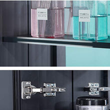SXFYZCY Mobile pensile per Bagno in Alluminio a Specchio Mobile Bagno Nero con Specchio Mobile Bagno a Specchio con Contenitore