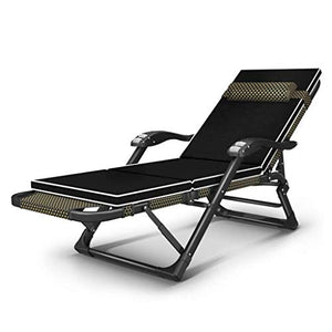 Lettini prendisole,sedia reclinabile reclinabile da giardino per impieghi gravosi Zero Gravity,sdraio sdraio pieghevole impermeabile leggera per campeggio all'aperto in spiaggia,giallo (colore:nero-2)