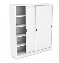 Icam Armadio in Metallo ad Ante scorrevoli 120x45x200 Grigio
