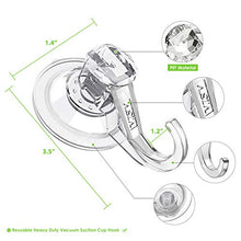 Ganci Ventosa Ganci da Parete Ganci per Bagno Cucina Ventosa Forte Senza Trapano Ventose per VetroMax Ventose per Bagno Doccia Vetro Cucina Accappatoio Parete Porte Organizzare, Trasparenti 4 Pezzi