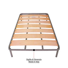 SomnusSana Rete a Doghe Larghe in Legno Una piazza e mezza Struttura in Ferro per Letto e Materasso 120x200 cm Altezza 40cm