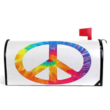 Chic Tie Dye segno di pace copertura magnetica arcobaleno colorato arte giardino giardino giardino giardino giardino decorazione casa dimensioni standard 53,3 cm x 45,7 cm