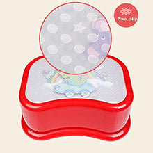 Niduo Bear Bagno Step Up Sgabello Toilette per Bambini Allenamento Sgabello Passo-Passo, Piccola Panca Sgabello per Adulti impilabile Adulto Sgabello per Ufficio/Asilo Nido/Cucina,Rosa