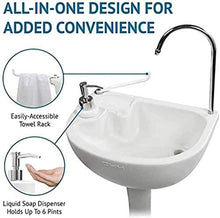 Alivisa Portatile Zona Lavaggio mobili lavabo Indipendente Lavaggio delle Mani per Eventi all'aperto sciopero Camping Incontri