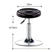Bar Stool Sgabello per Sedia da Massaggio con Rotelle Rotante, Sgabello da Salone Rotante Idraulico Regolabile con Seduta Girevole Sgabello da Bellezza Sgabello da Parrucchiere - Pelle Pu