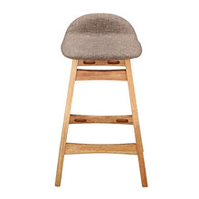 XuQinQin Faggio Bar Stool con Schienale casa Bar Sgabelli da Cucina con Il poggiapiedi Sedie morbide Coppe Imbottite Sedie sgabelli da Bar (Color : A)