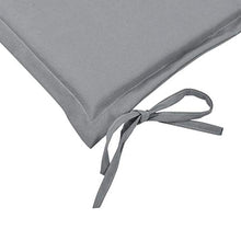 UnfadeMemory Cuscino per Panca da Giardino Resistente e Comodo Grigio 100x50x3 cm