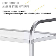 Carrello Da Laboratorio,Carrello Cucina, Carrelli Portata,Carrello Portavivande,Carrello Servizio Rimovibile,Materiale In Acciaio Inossidabile,Con Ruota Universale A 360 °,Resistenza Alla Corrosione